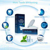 MySmile poudre blanchiment dents teinte naturelle pour un sourire discret.