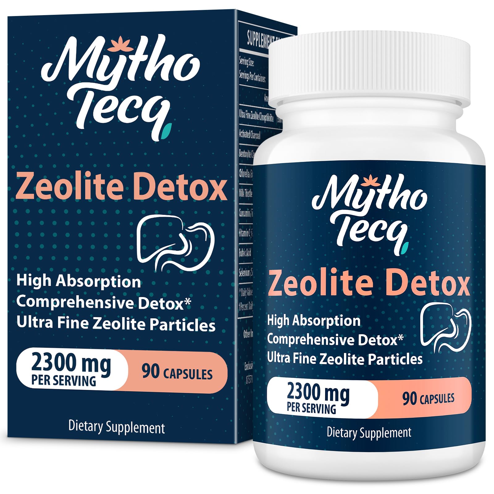 MythoTecq zéolite clinoptilolite – bouteille: soutien intérieur potentiel et équilibre.