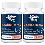 MythoTecq zéolite détox capsules – boîte, soutien detox globale et sensation de légèreté