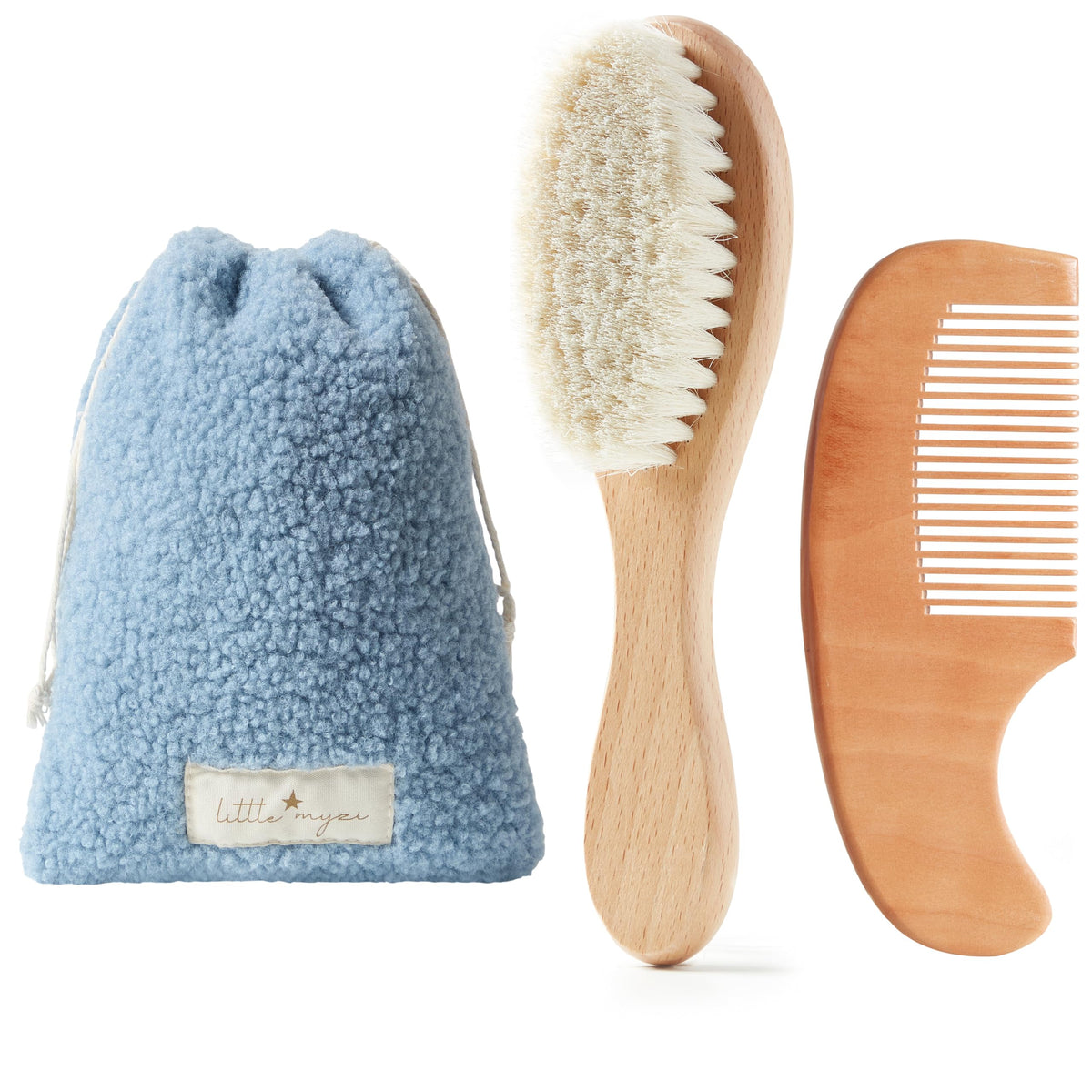 MYZI brosse-bebe-douce: démêlage en douceur des cheveux délicats.