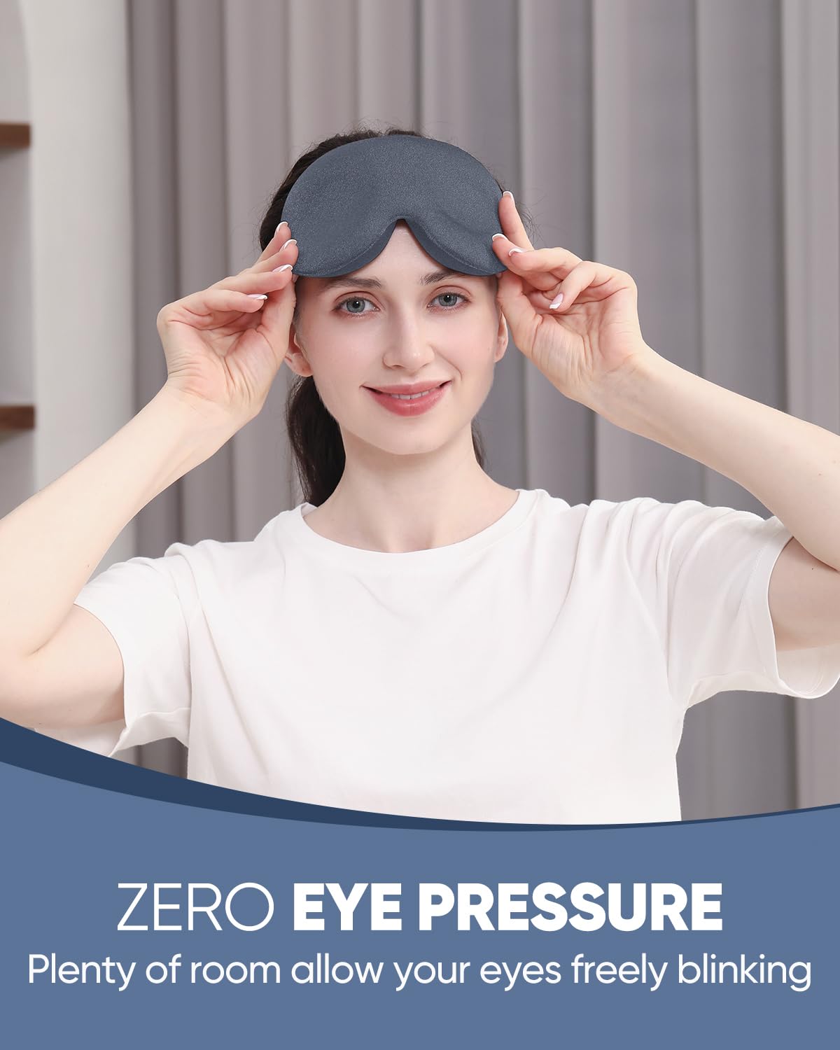 MZOO masque yeux dormeur côté assure transitions sans pression autour des tempes.