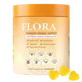 MZXDXZE Flora Plus Gummies bouteille pratique soutient l équilibre vaginal et une odeur fraîche.