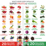 N1N Premium fruits et légumes en capsules—soutien immunitaire naturel pour la vie active.