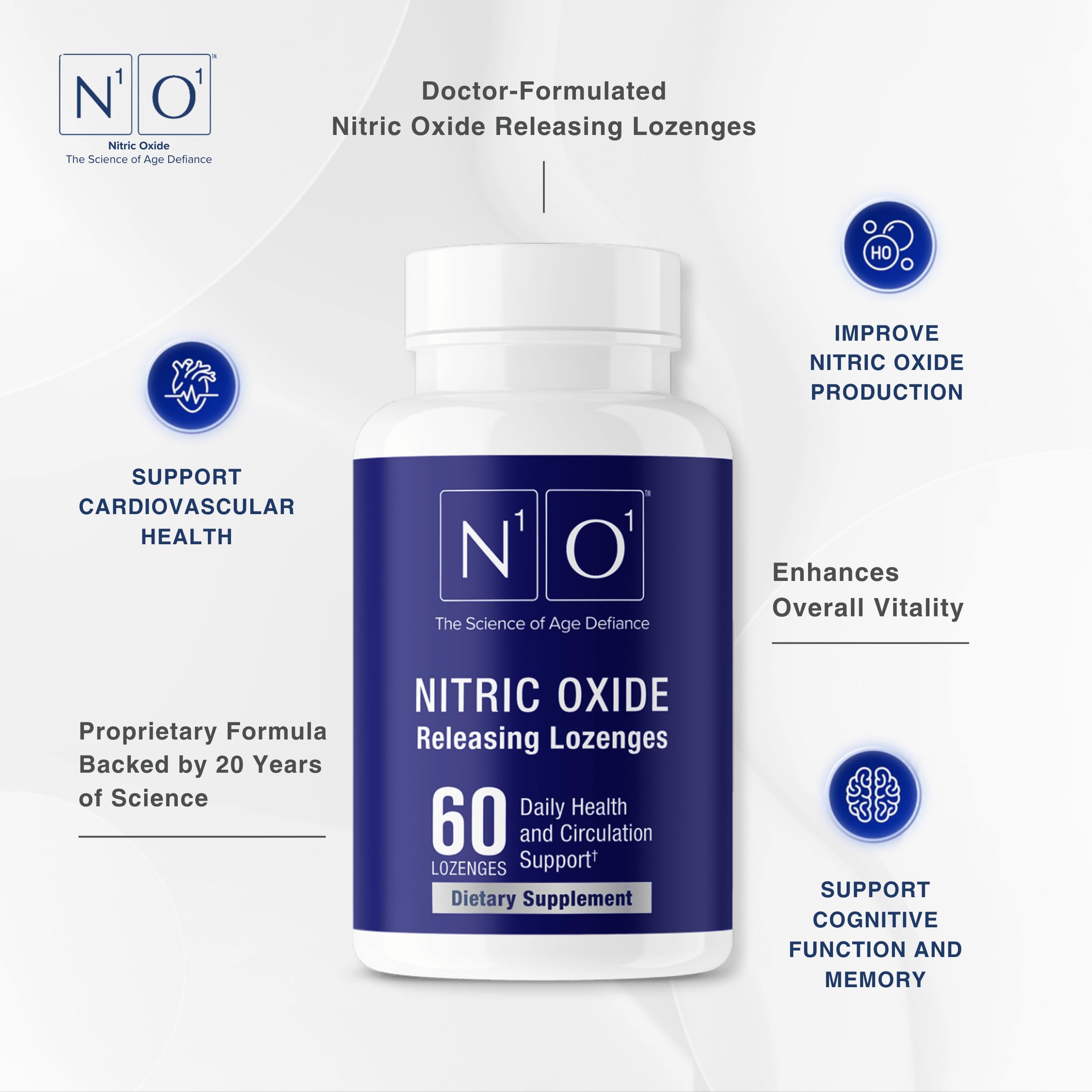 N1O1 dosage simple avec une pastille à dissoudre lentement.