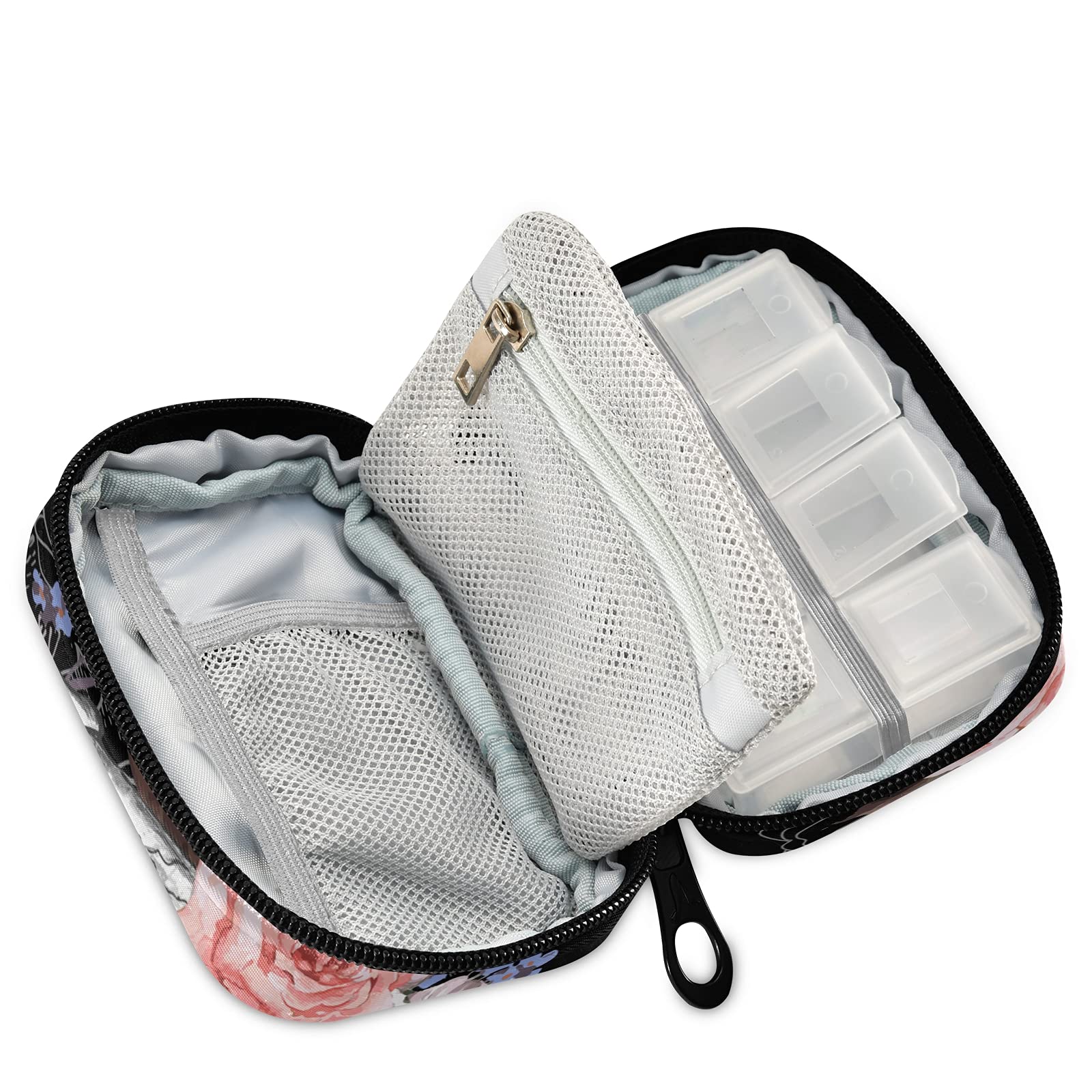 Naanle boîte pilules 7 jours compacte, idéale pour le voyage.