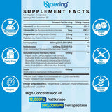 Naering serrapeptase liposomale en capsules, libération enzymatique potentielle.