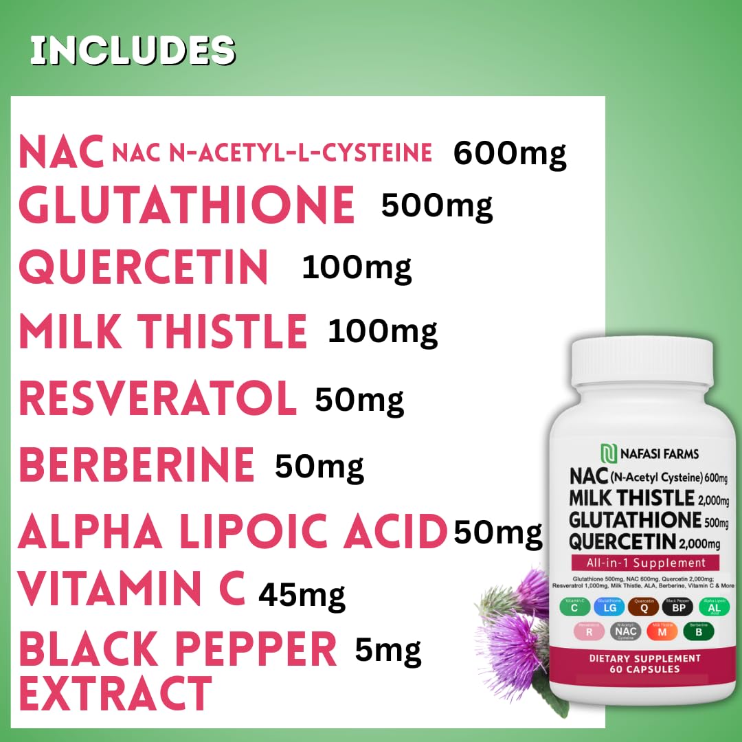 NAFASI FARMS All-in-One NAC, capsules dans pot transparent, simplicité d'utilisation.
