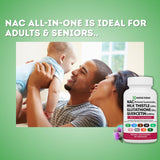 NAFASI FARMS All-in-One NAC, vitamine C et resvératrol pour un soutien antioxydant.