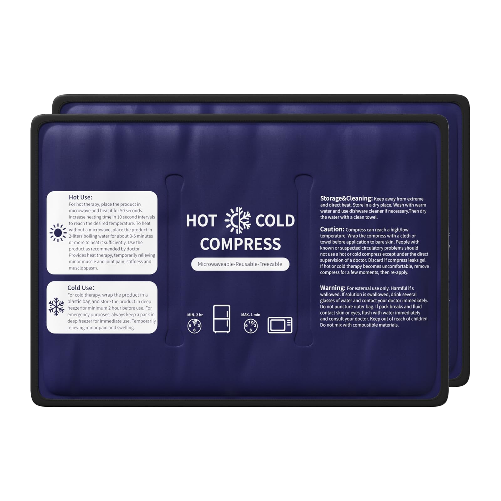 Najudok Gel Glace Grand Ensemble: pack réutilisable pour confort quotidien.
