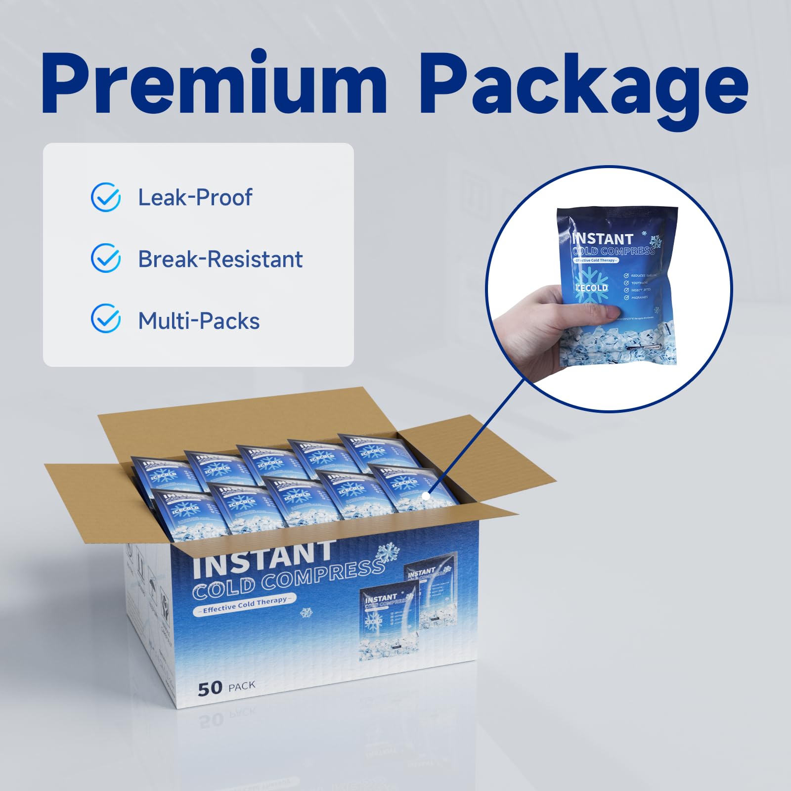 Application rapide des packs Najudok pour un refroidissement après effort.