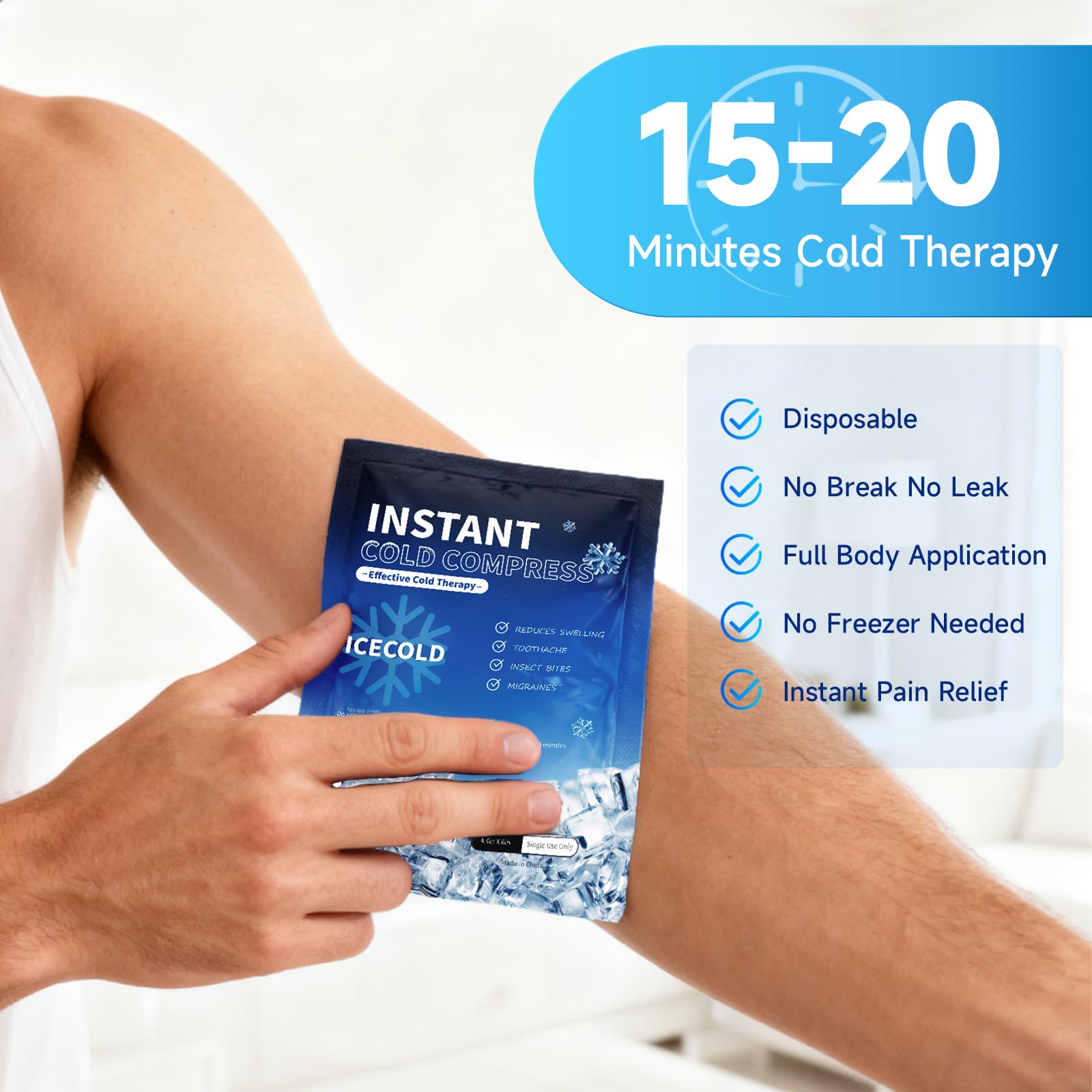 Najudok kit premiers secours glace utile a la maison et en voyage.
