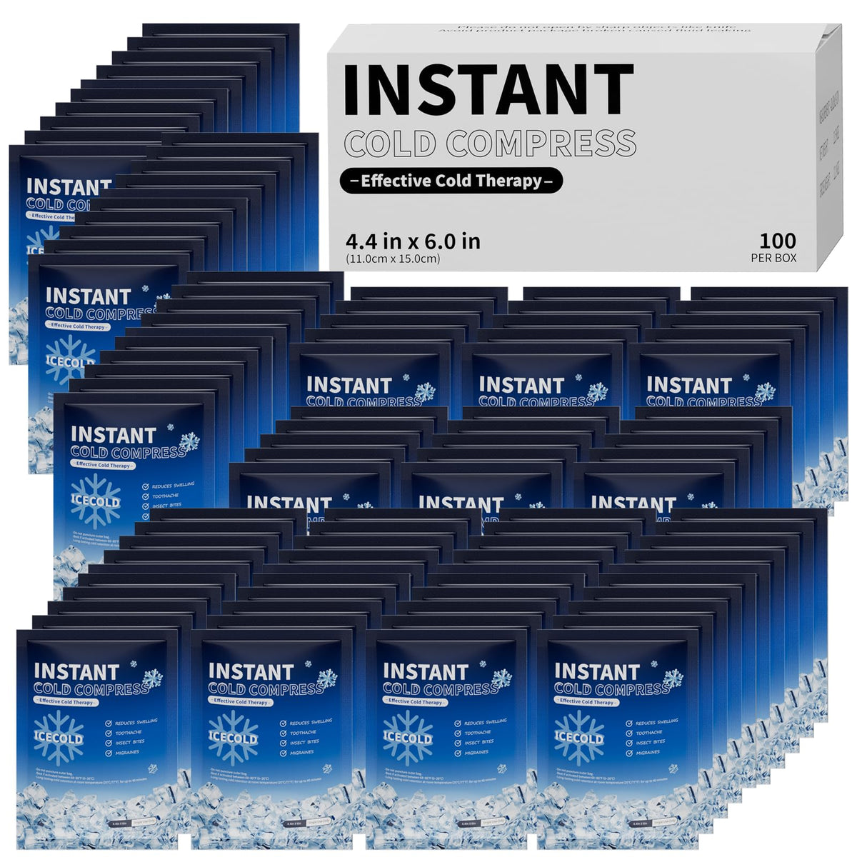 Najudok packs glace instantanee pour refroidir rapidement les blessures mineures.