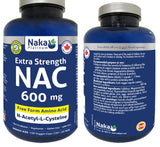 NAKA Platinum Nutri NAC – bouteille-gelules-vegan : gélules faciles à avaler pour soutien quotidien