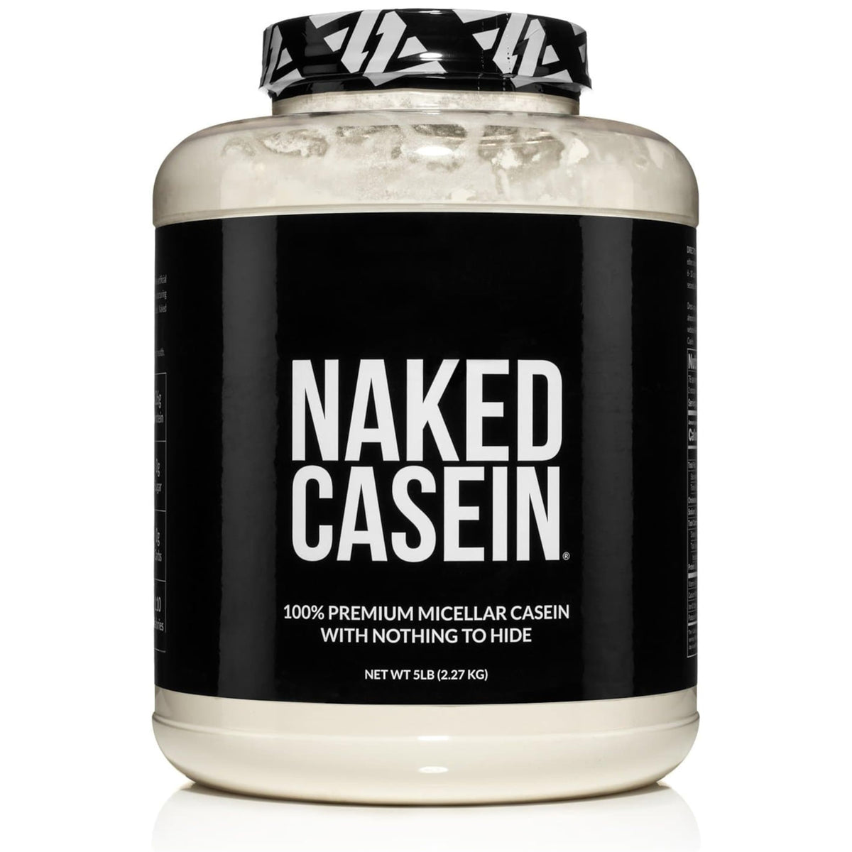 NAKED Casein sur emballage, protéine micellaire pure pour récupération nocturne.