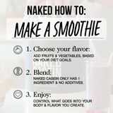 NAKED Casein nutrition sans glucides et sucre, 0 g par portion.