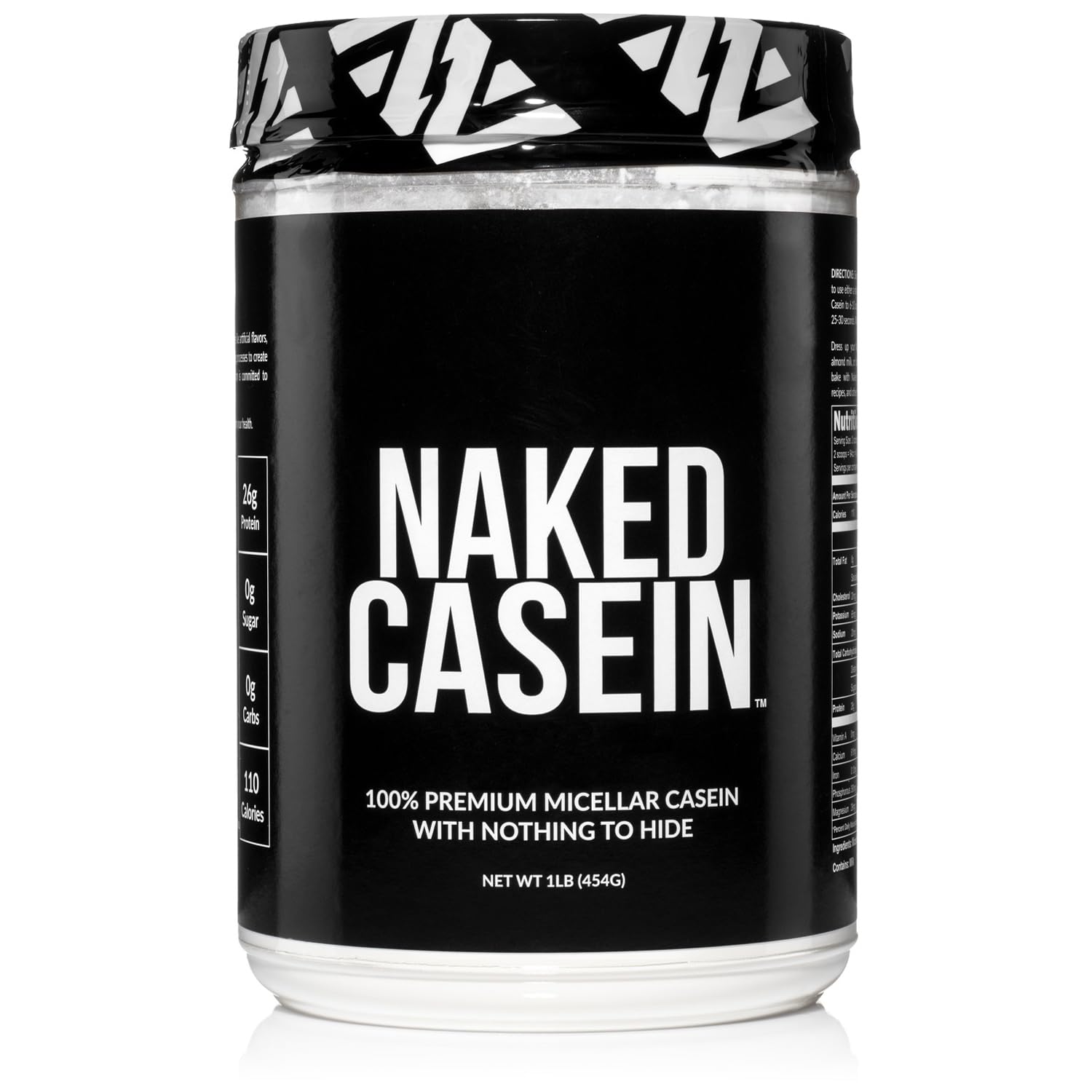 NAKED Casein, poudre micellaire pure pour soutien récupération après l'entraînement.