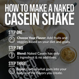 NAKED Casein, préparation-boisson prête à être mélangée après l'entraînement.