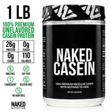 NAKED Casein, verre-mousseur prêt à préparer un shake protéiné.
