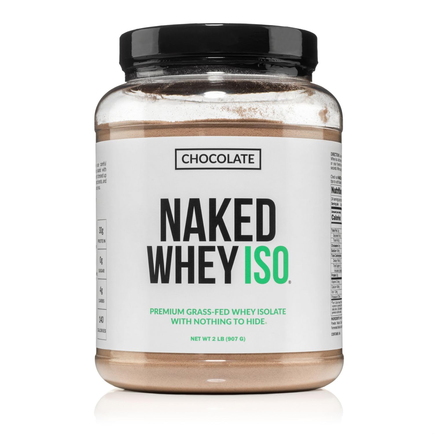 NAKED Chocolate Whey Isolate : boisson pré-entraînement rapide et gourmande.