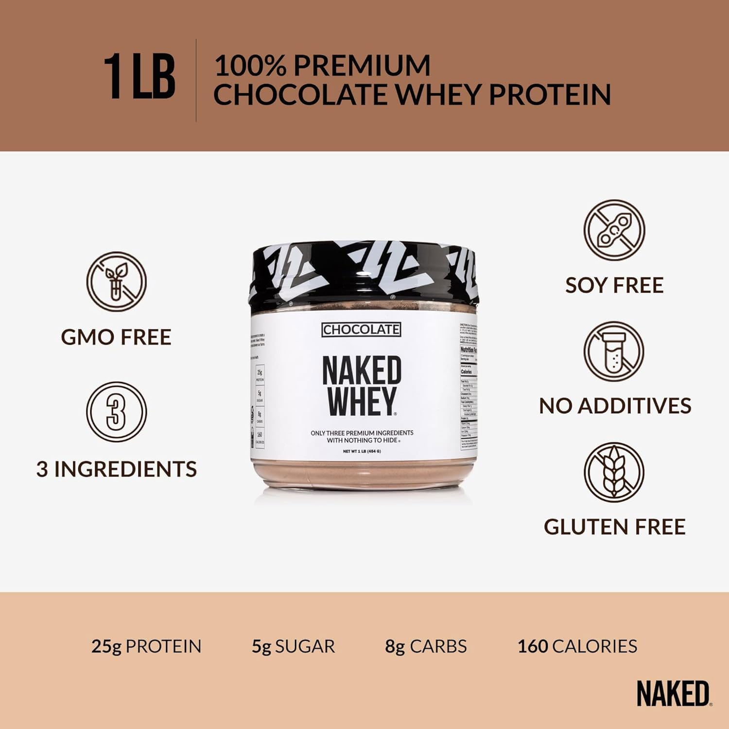 NAKED Chocolate Whey mélange-fruits: smoothie protéiné nutritif et savoureux.