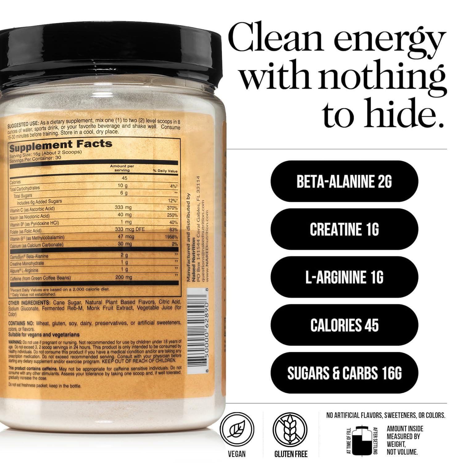 NAKED Citrus Energy: etiquette et emballage recyclables