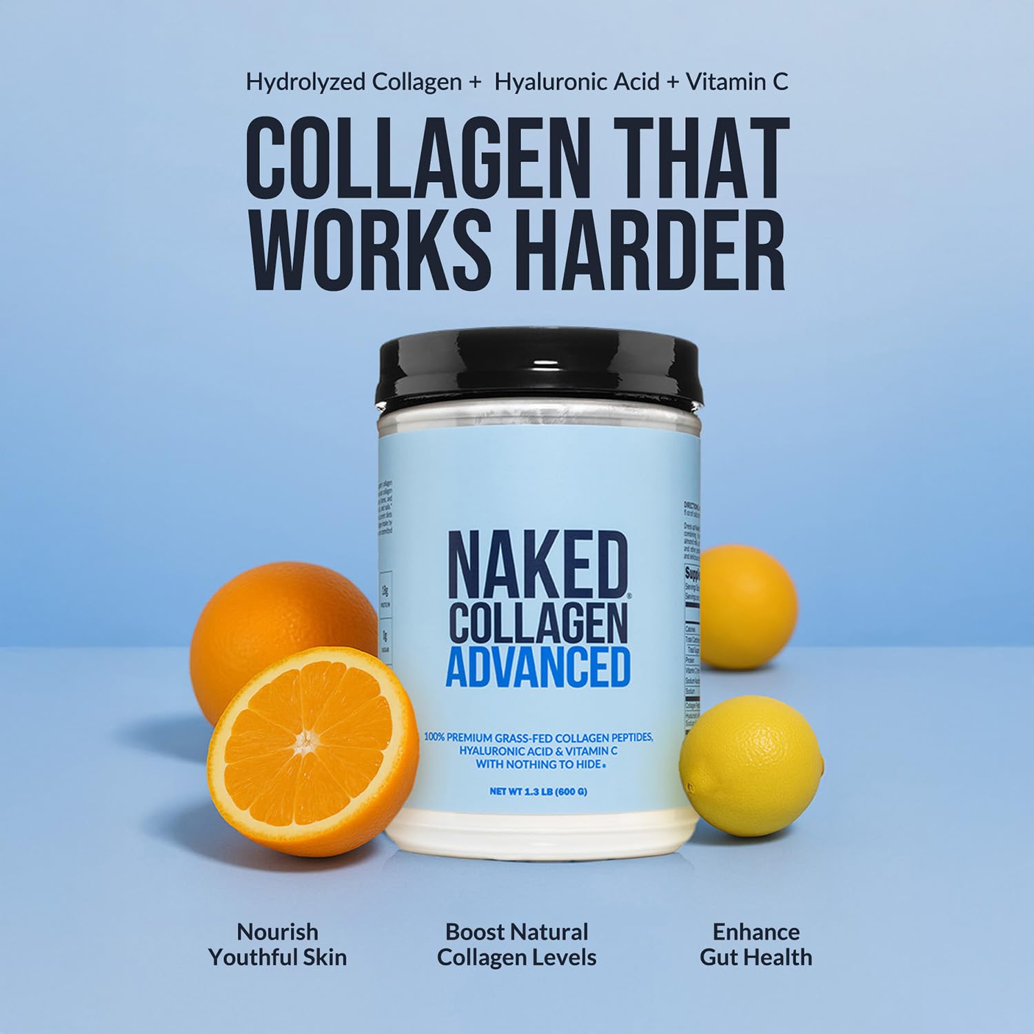 NAKED Collagen Advanced – préparation dans boisson chaude ou froide pour récupération douce.