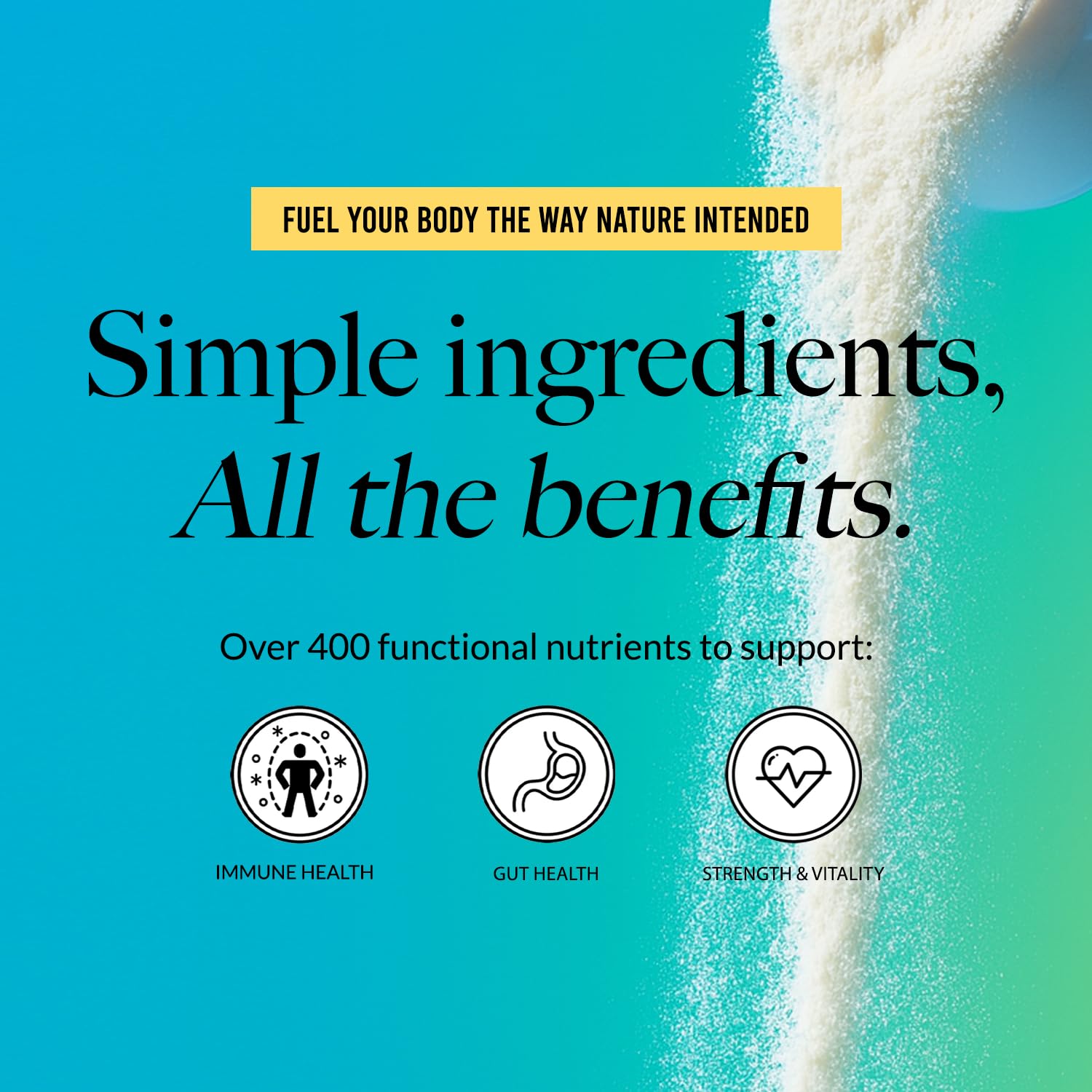 NAKED Colostrum dans smoothie, goût neutre et utilisation facile