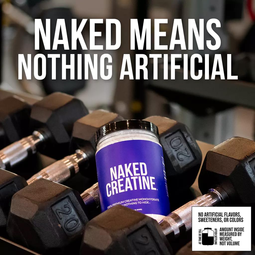 NAKED Créatine – haute qualité et pureté, sans additifs.