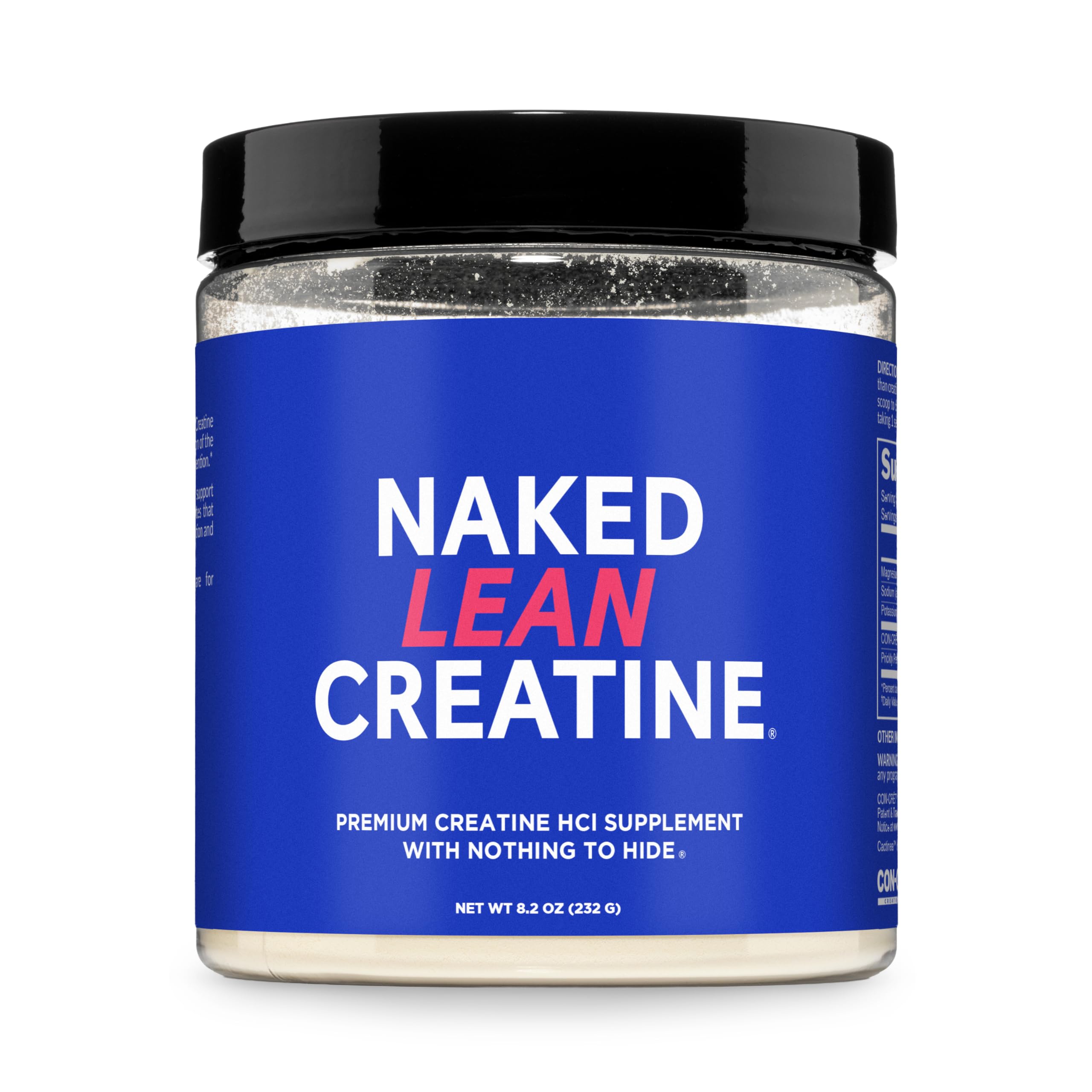 NAKED Lean Creatine HCl bouteille prête à l’emploi pour entraînements intenses.