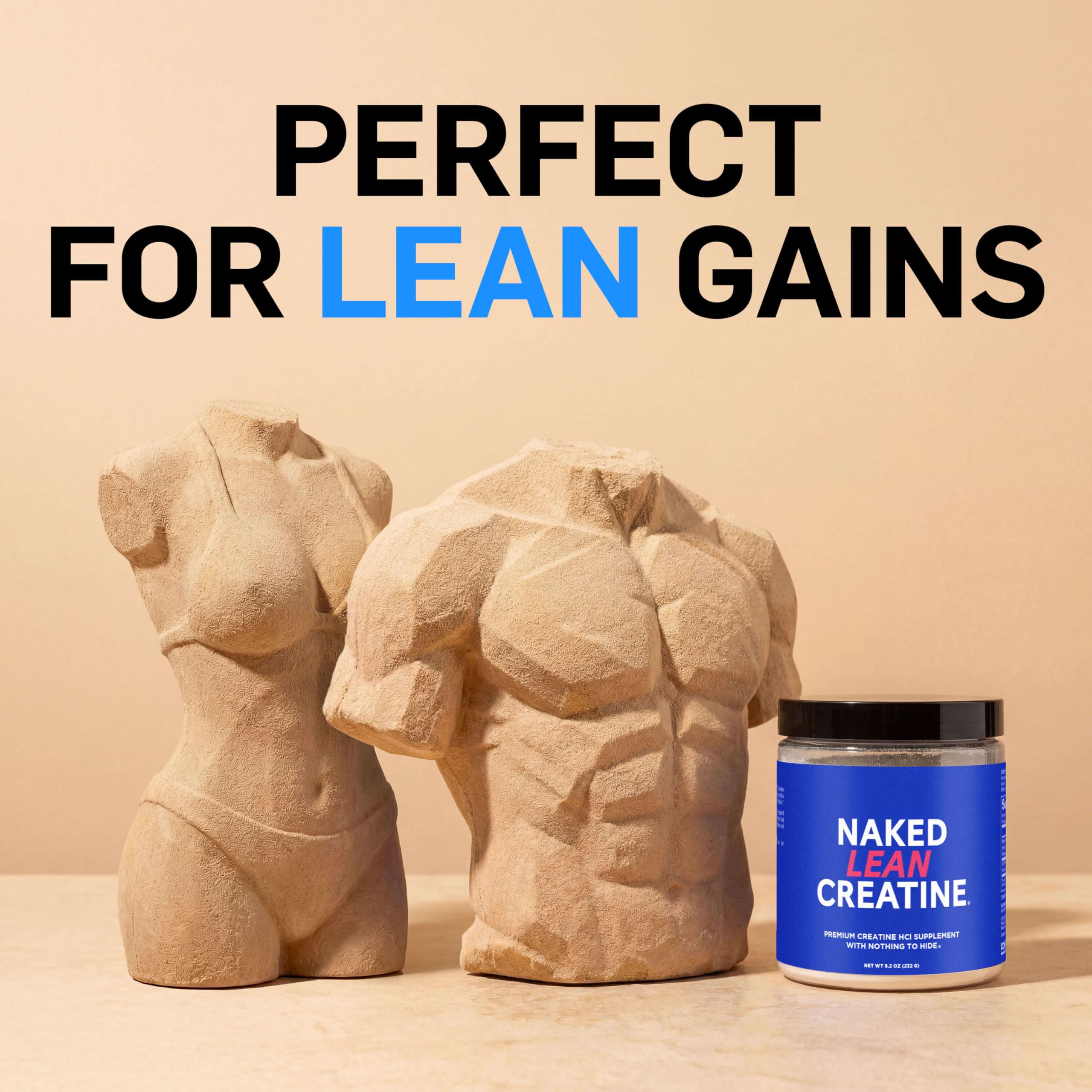 Définition musculaire accrue avec Naked Lean Creatine HCl.
