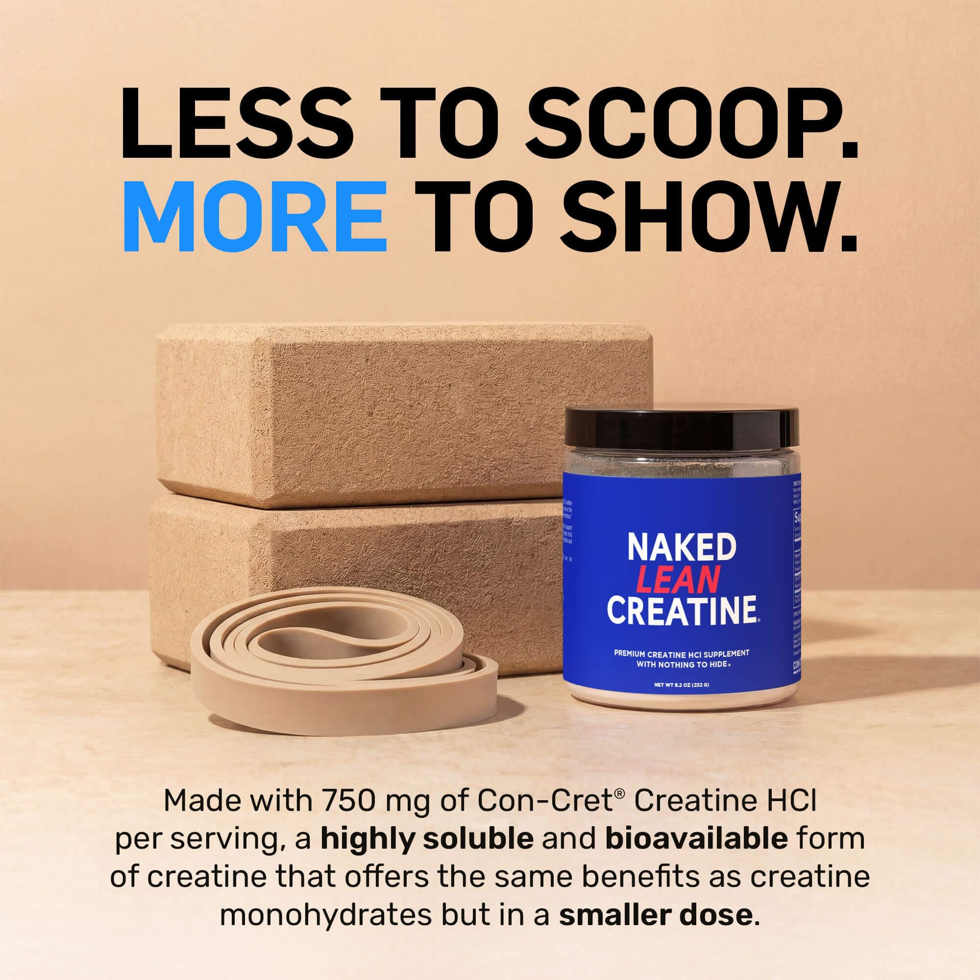 Électrolytes Naked Lean Creatine HCl pour l’hydratation optimisée.