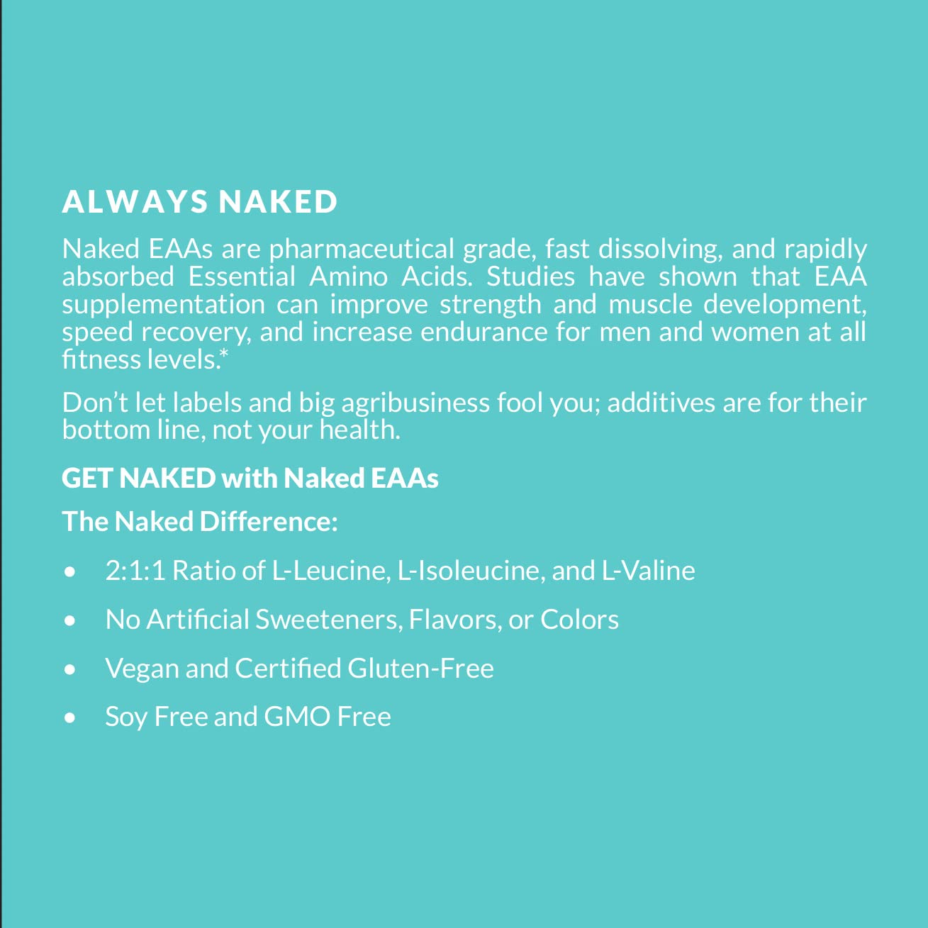 NAKED EAAs preparation-sport ideale avant entrainement pour soutenir endurance
