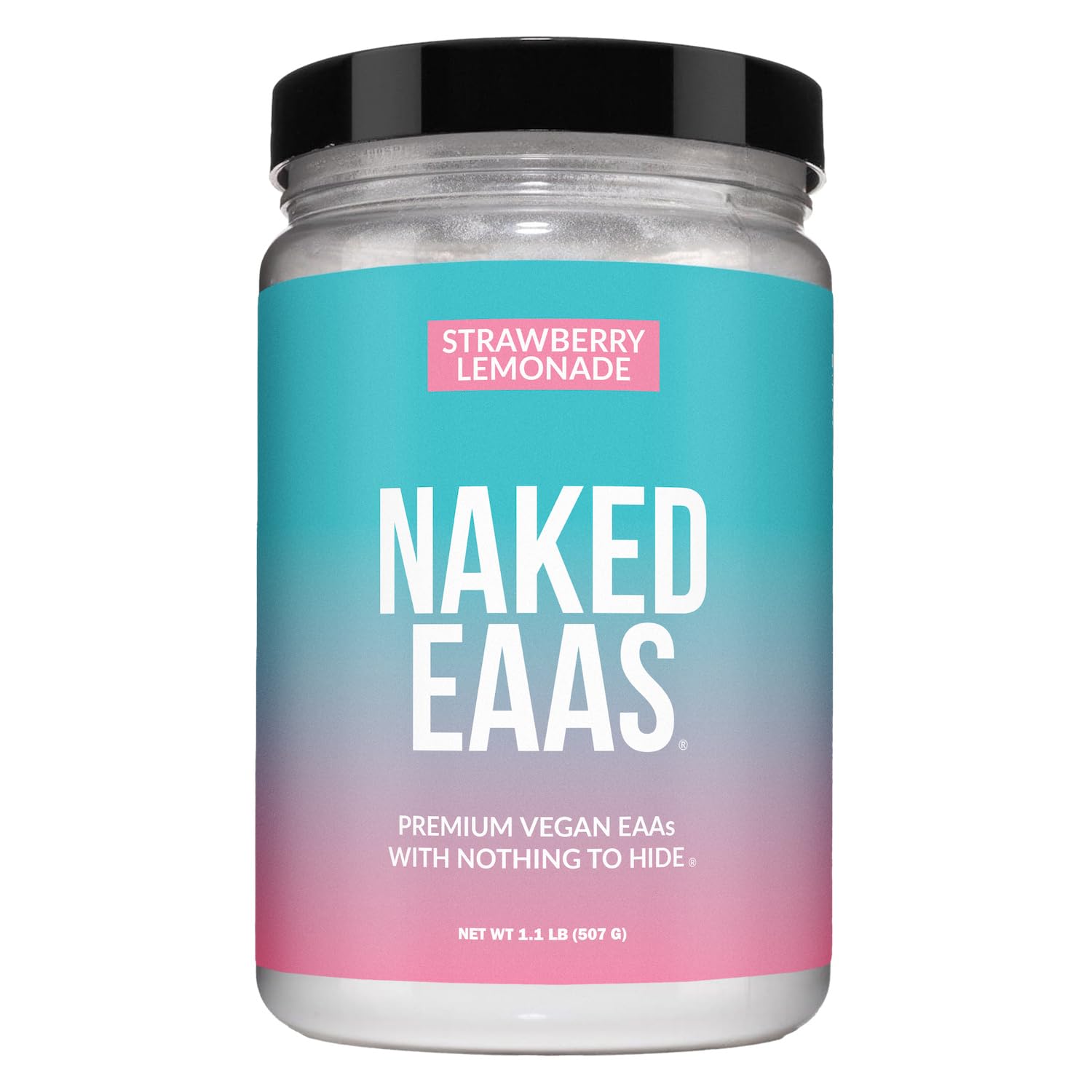 NAKED EAAs poudre fraise citronnade dans emballage, soutien potentiel à la récupération.