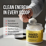 NAKED Energy dose-cuillère pré-workout, facilite mesurer la portion pour une énergie soutenue.