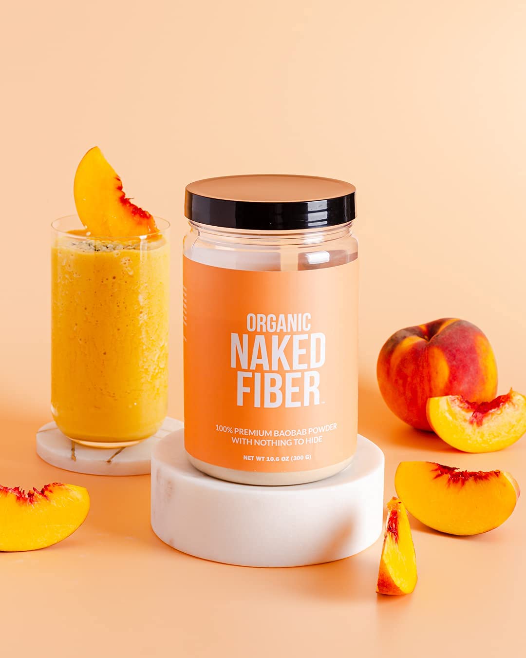 Étiquette biologique Naked Fiber, sans additifs.