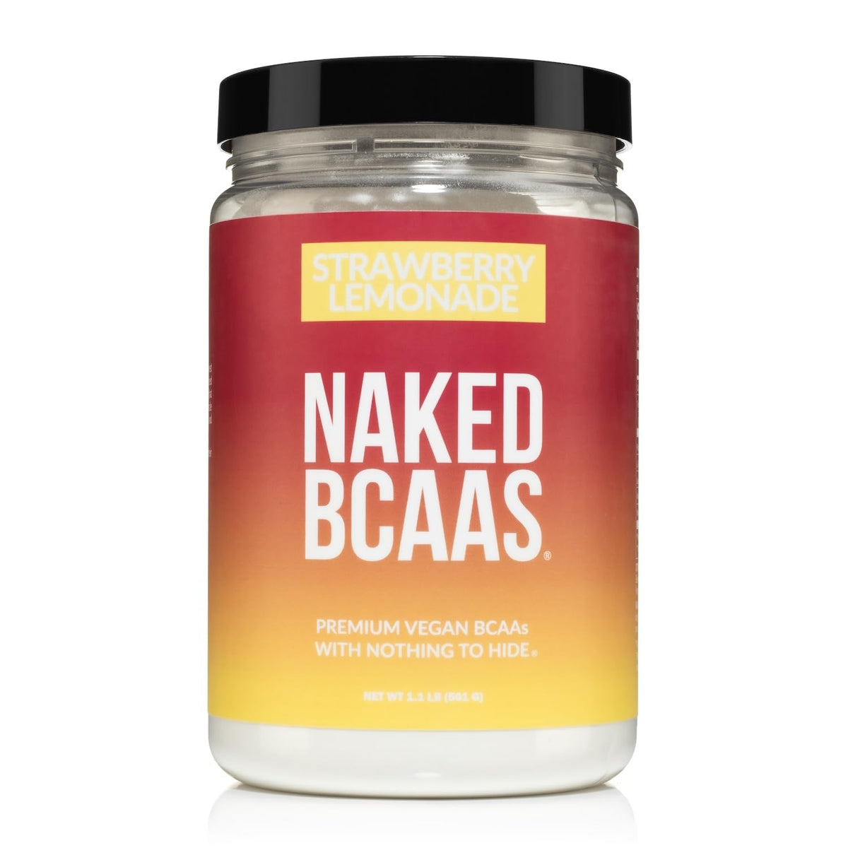 Naked BCAA Fraise-Citronnade en bouteille pour récupération après séance.