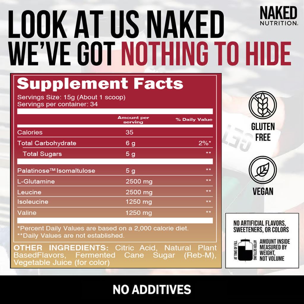 Naked BCAA Fraise-Citronnade doseur avec portion précise après entraînement.