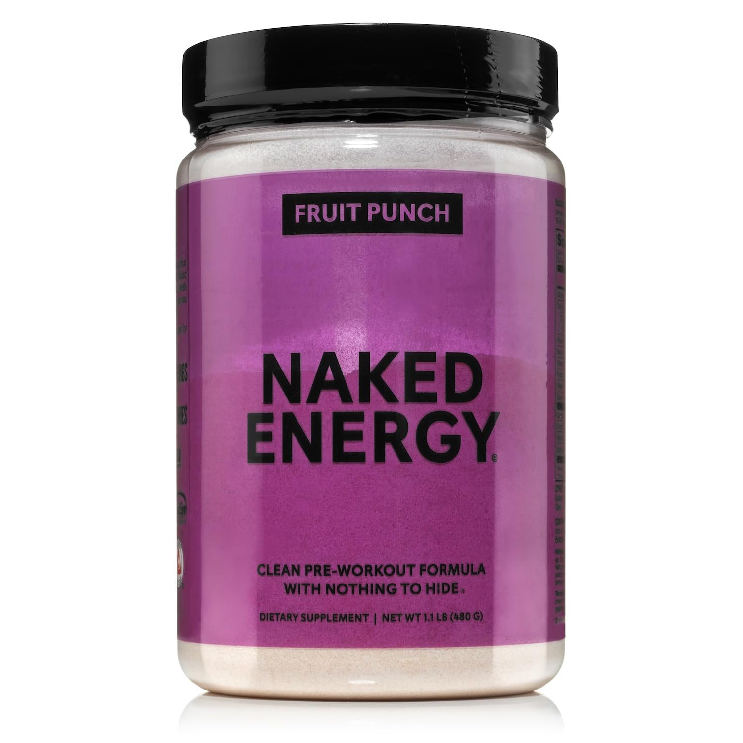 NAKED Fruit Punch Energy – bouteille prête pour l'entraînement et énergie nette.
