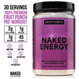NAKED Fruit Punch Energy – mélange prêt à shaker pour une énergie soutenue.