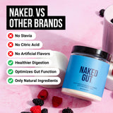 NAKED Gut dosette-poudre-mesure: portion précise pour une routine digestive pratique.