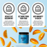 NAKED Gut etiquette-ingredients-naturels-sans-allergenes: composition hypoallergénique adaptée à divers modes de vie.