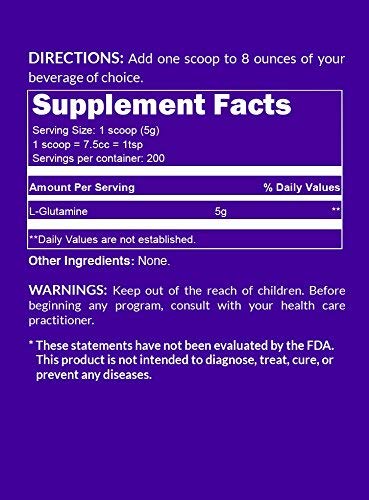 NAKED L-GLUTAMINE: usage quotidien pour mode de vie actif.