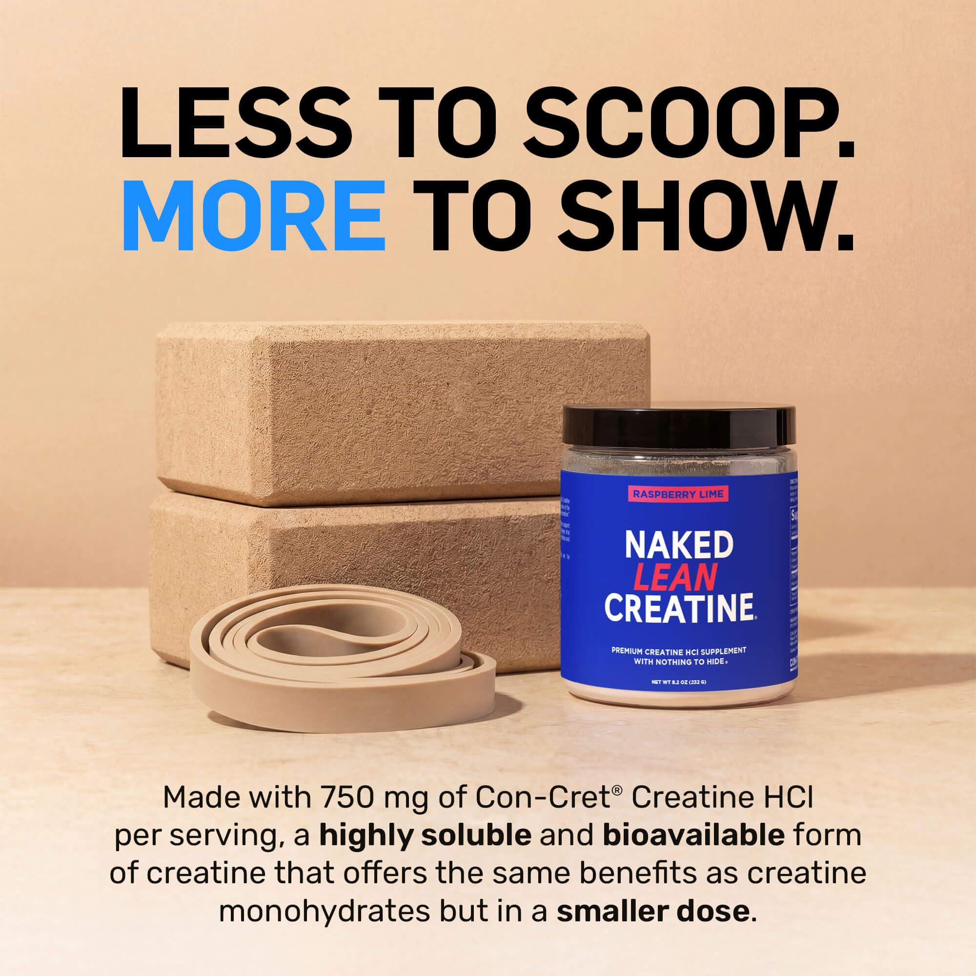 NAKED Lean Creatine HCI boisson pré-entraînement pour énergie.