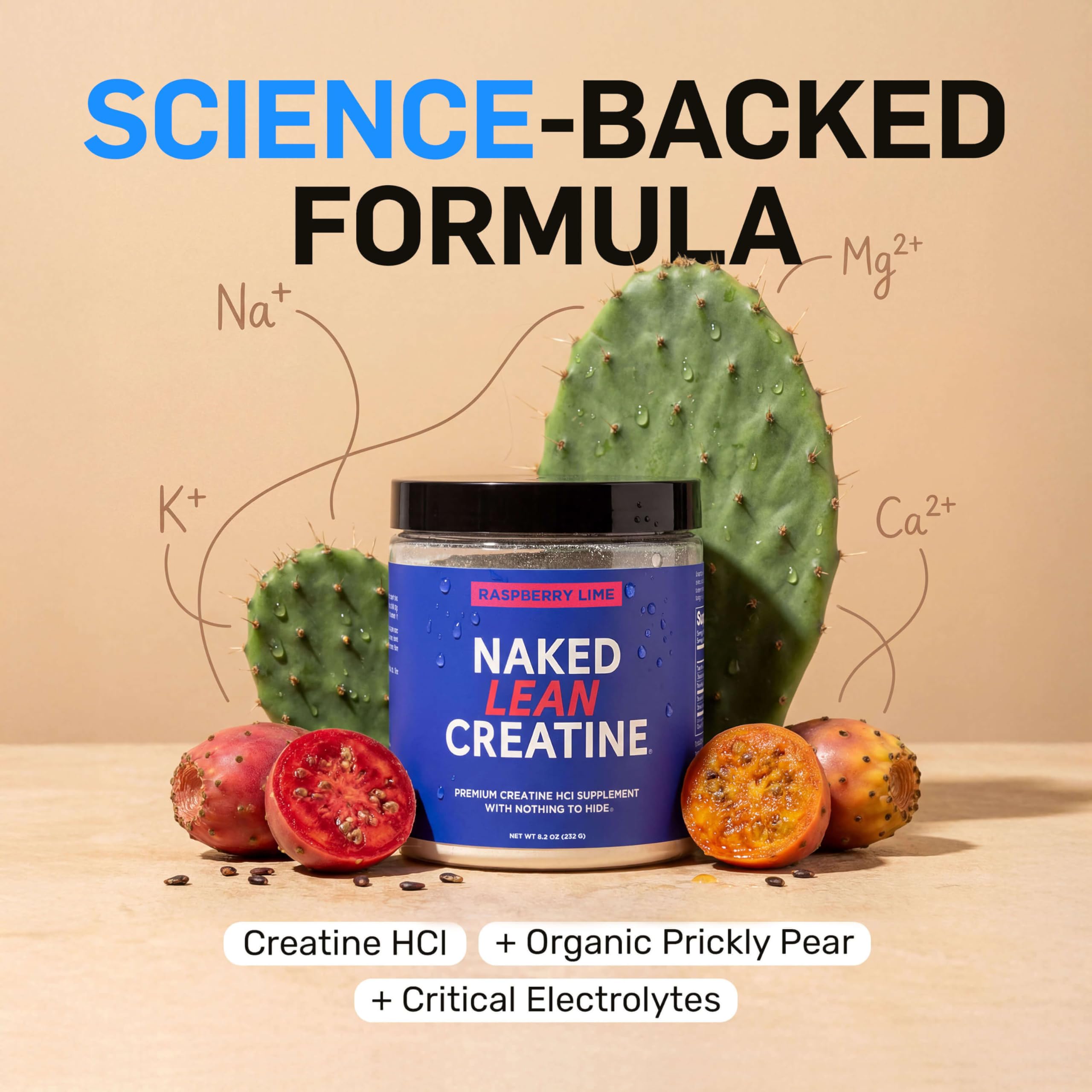NAKED Lean Creatine HCI doseur pour mesurer facilement la portion.