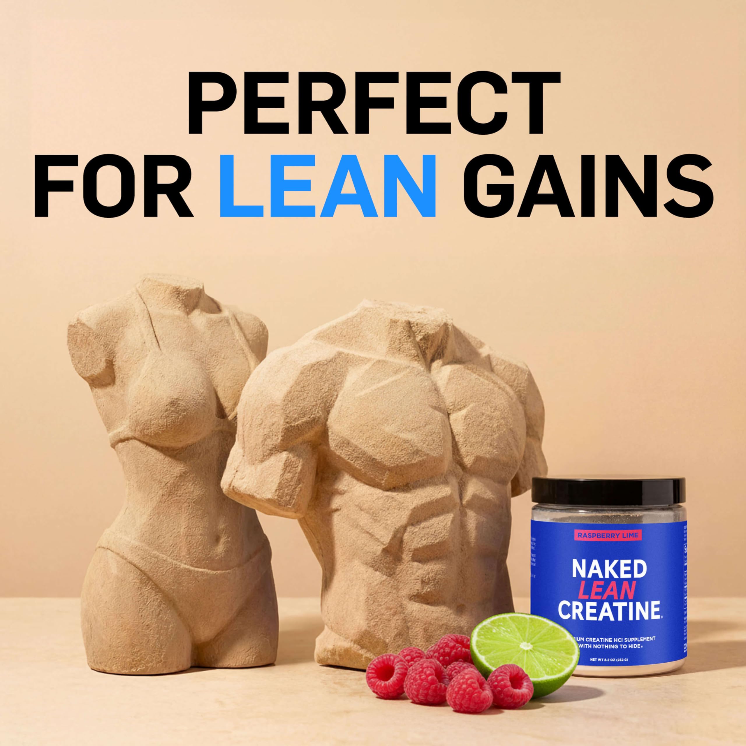 NAKED Lean Creatine HCI hydratation musculaire et endurance.