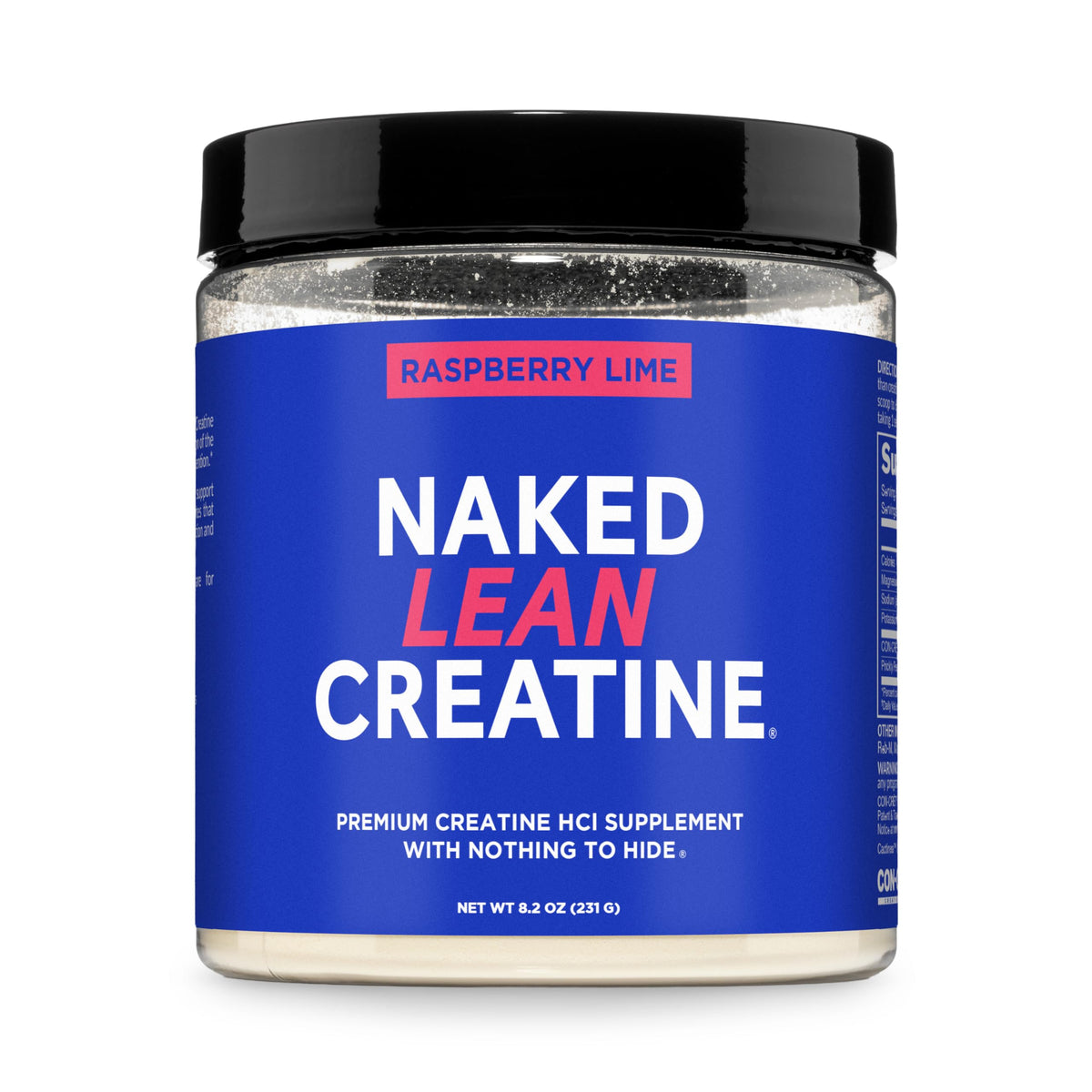 NAKED Lean Creatine HCI en poudre Framboise-Citron Vert, définition potentielle.