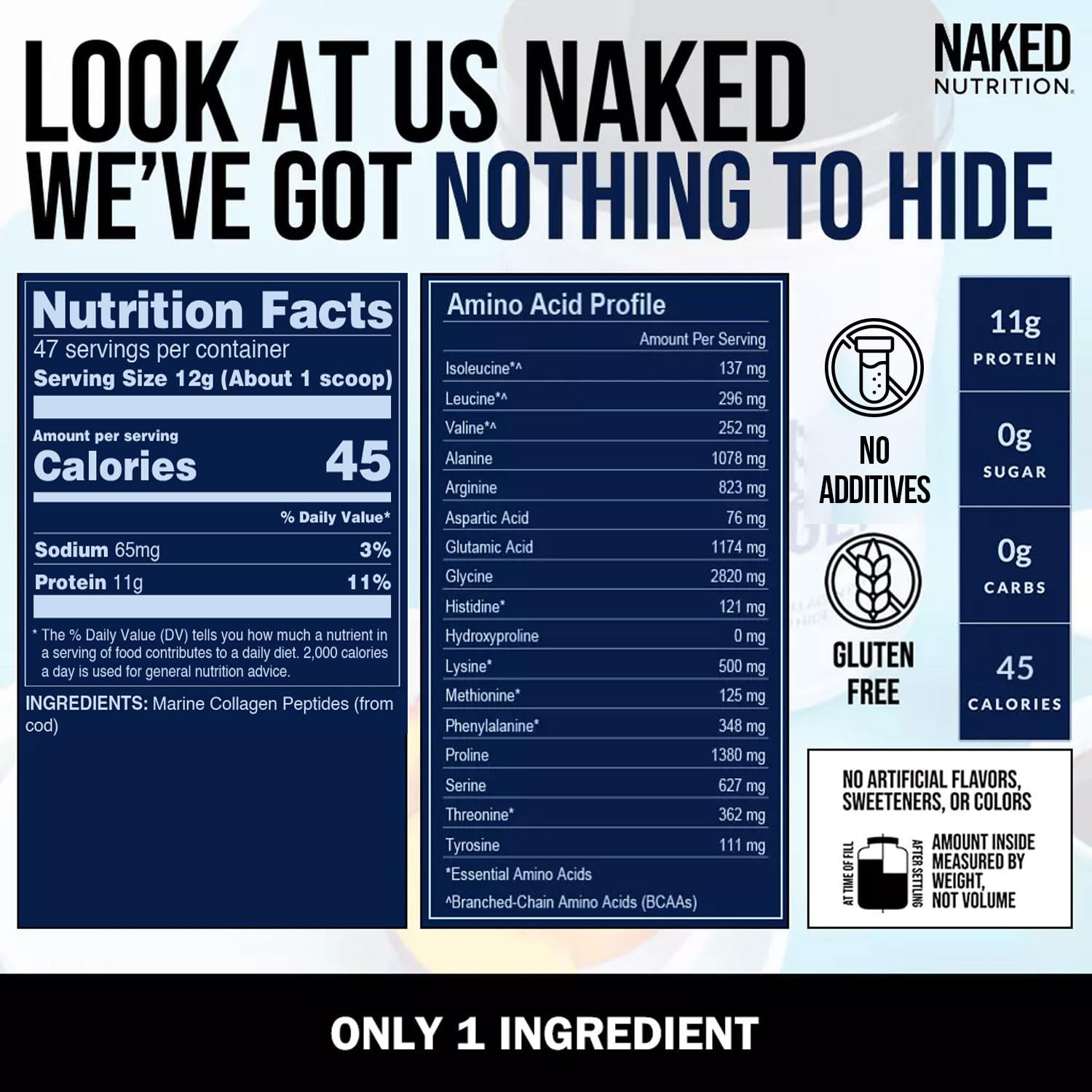 NAKED Marine Collagen Poudre dans une routine bien-être simple et rapide
