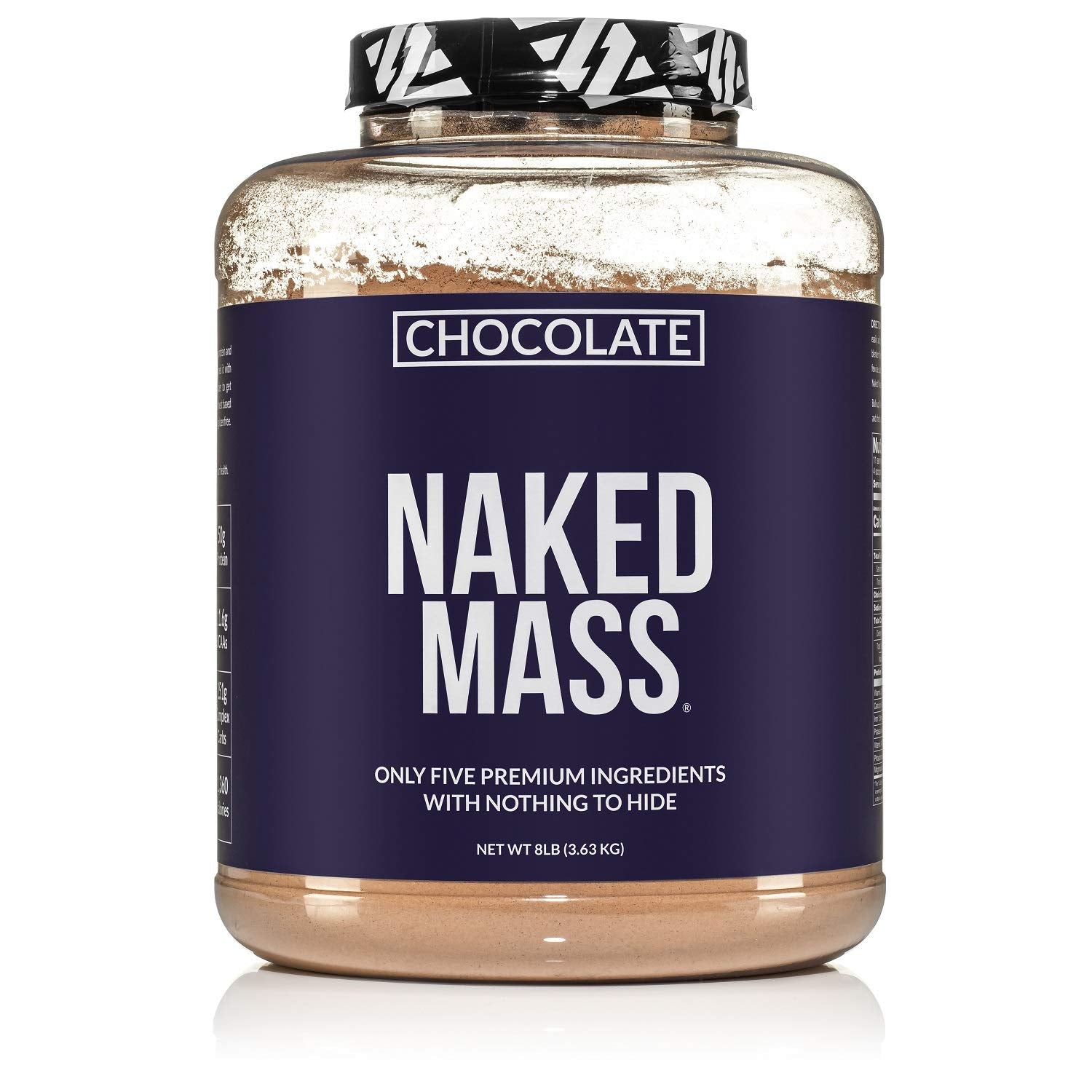 NAKED Mass Chocolat, bouteille prête pour un shake riche en calories