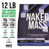 NAKED Mass — informations nutritionnelles visibles pour comparer les macros.