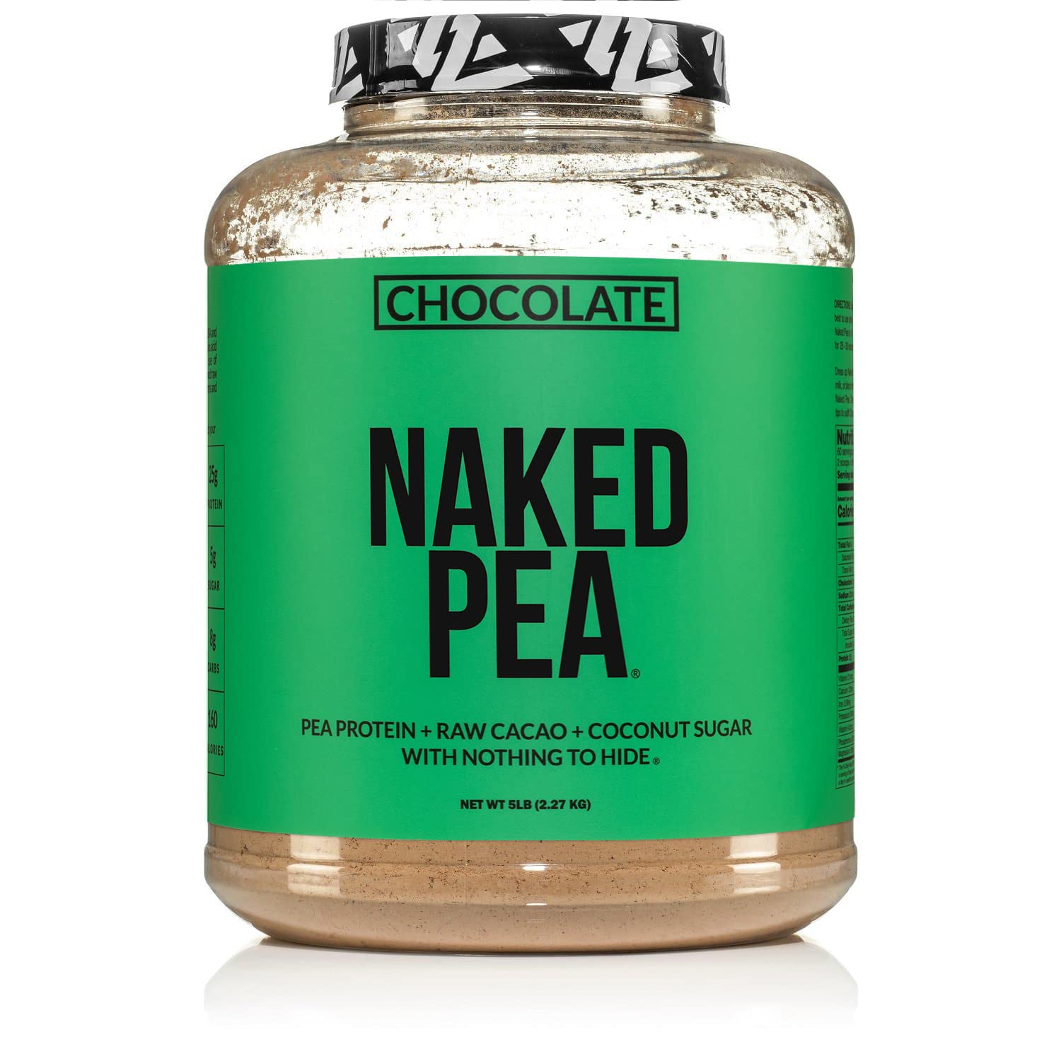 NAKED protéine de pois chocolat – poudre prête à mélanger pour des boissons protéinées quotidiennes.